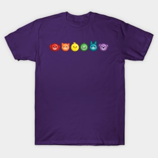 Animal Rainbow Buttons T-Shirt